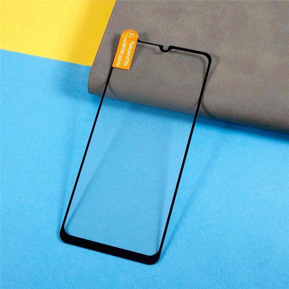 For Samsung Galaxy A04s 4G (164.7mm) Full Covering Full Glue Silk Printing Black Edge Tempered Glass Screen Film - 6