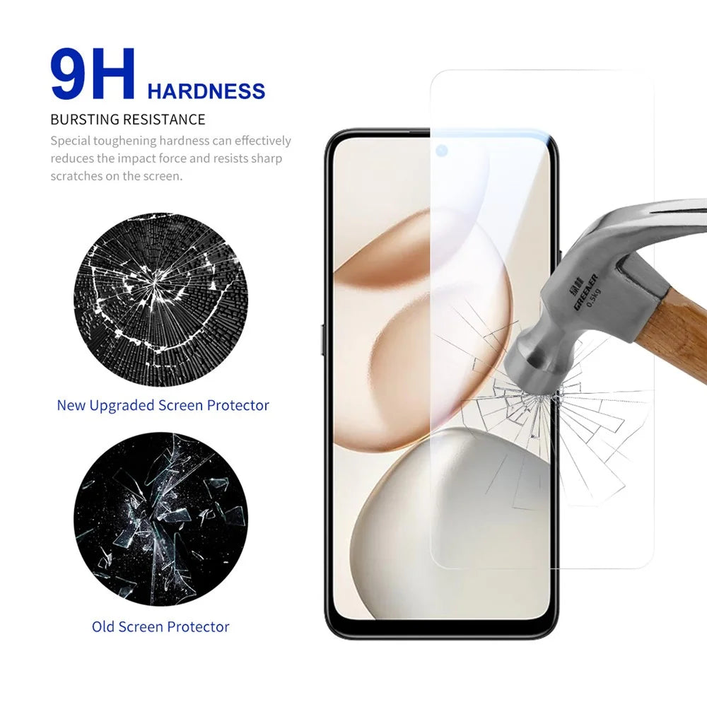 RURIHAI Screen Protector for Honor X7d 4G / X7d 5G / 400 Smart 5G / 400 Smart 4G 0.26mm 2.5D Full Glue High Aluminium Silicon Glass Film (NOT Complete Covering) - 3