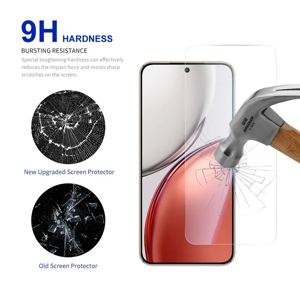 RURIHAI For Honor Magic8 Lite 5G / X9d 5G / X70 5G Screen Protector 0.26mm 2.5D Full Glue High Aluminium Silicon Glass Film (NOT Complete Covering) - 3