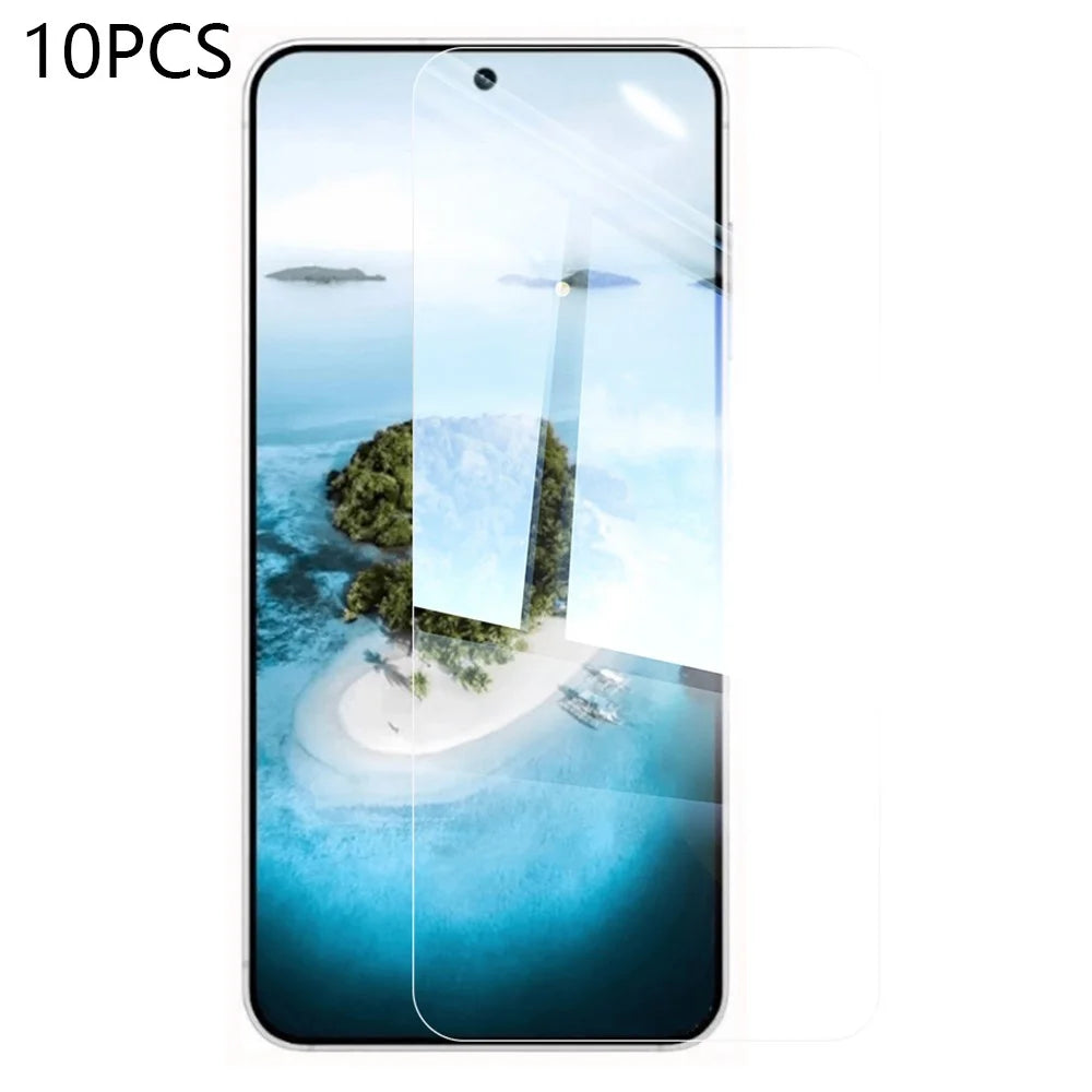 RURIHAI 10Pcs for Samsung Galaxy S26 0.18mm Screen Protector HD Clear Full Glue High Aluminium-silicon Glass Film (Fingerprint Unlock) (NOT Complete Covering) - 1