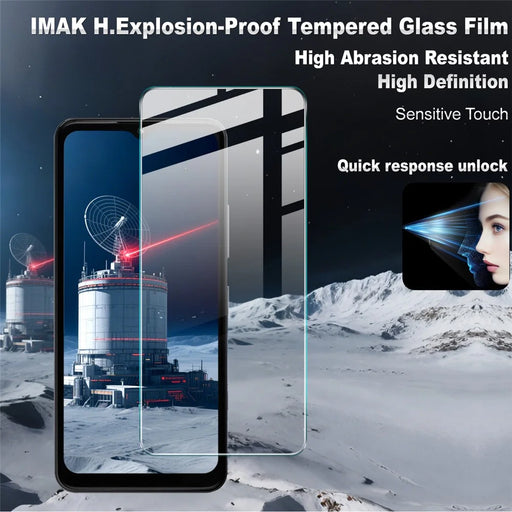 IMAK H Series Tempered Glass Film for HMD Key 4G / Aura 2 / Arc 4G Screen Protector Shatter-Proof Protection (Not Complete Coverage) - 2