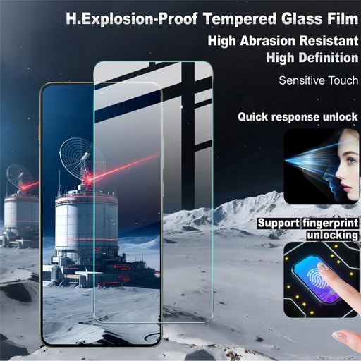 IMAK H Series For Motorola Edge 70 5G Screen Protector Tempered Glass Film (Not Complete Coverage) (Fingerprint Unlock) - 2