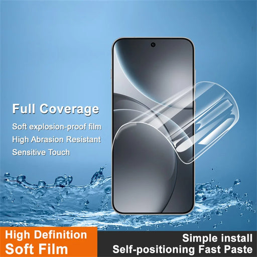 IMAK Hydrogel Film 4th For Oppo Find X9s 5G / Find X9 5G Full Screen Protector Ultra Clear Full Glue Soft TPU Film (Fingerprint Unlock) - Transparent - 2