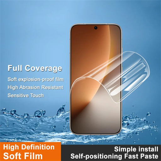 IMAK Hydrogel Film 4th For Honor Magic8 5G Full Screen Protector Ultra Clear Full Glue Soft TPU Film (Fingerprint Unlock) - Transparent - 2