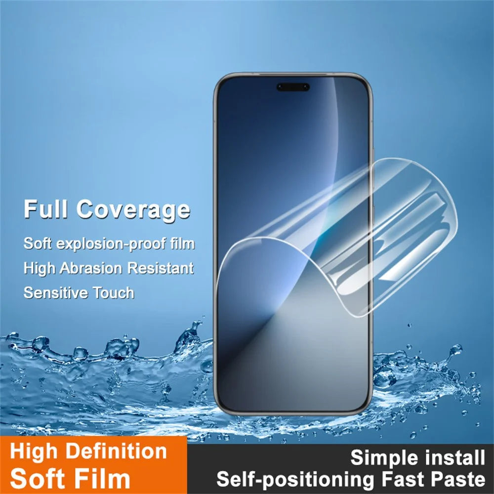 IMAK Hydrogel Film 4th For Honor Magic8 Pro 5G Full Screen Protector Ultra Clear Full Glue Soft TPU Film (Fingerprint Unlock) - Transparent - 2