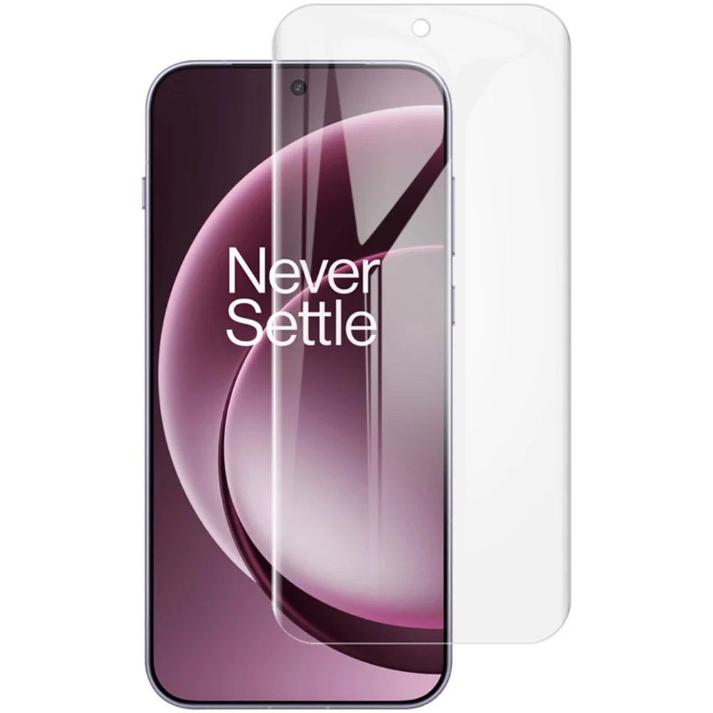 IMAK Hydrogel Film 4th For OnePlus 15 5G Full Screen Protector Ultra Clear Full Glue Soft TPU Film (Fingerprint Unlock) - Transparent - 3