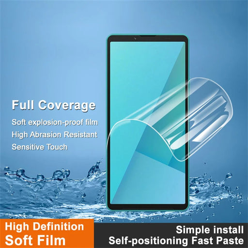 IMAK Hydrogel Film 4th Gen For Sony Xperia 10 VII Full Screen Protector Ultra Clear Soft TPU Film - 2