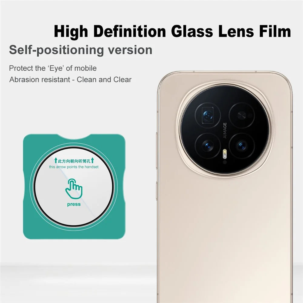 IMAK For Honor Magic8 5G Camera Lens Protector Tempered Glass Lens Film with Self Positioning Frame - 3