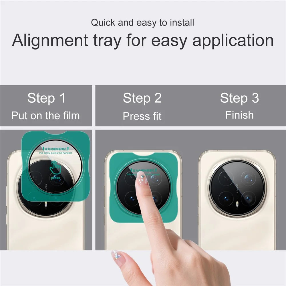 IMAK For Honor Magic8 Pro 5G Camera Lens Protector Tempered Glass Lens Film with Self Positioning Frame - 5