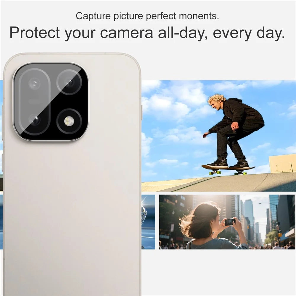 IMAK For OnePlus 15 5G Tempered Glass Camera Lens Protector with Self Positioning Frame (Black Version) - 6