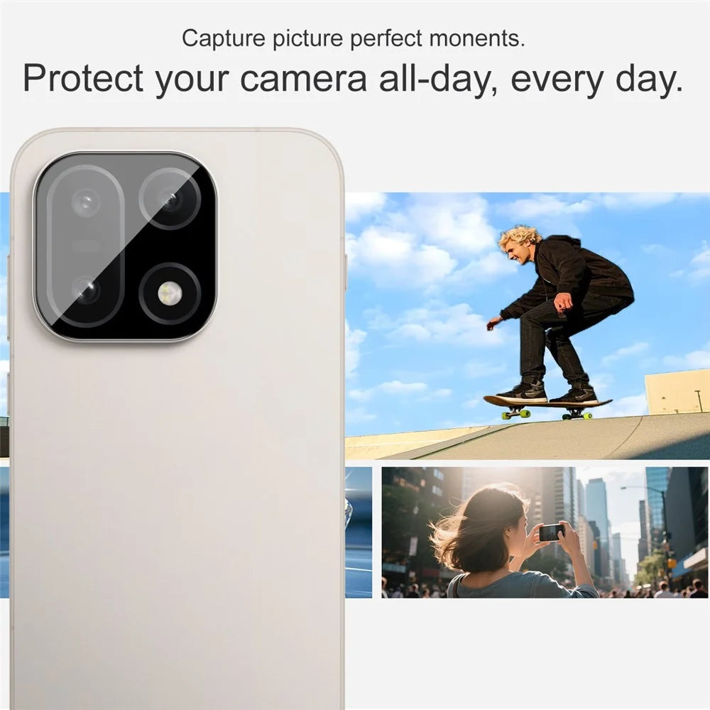 IMAK For OnePlus 15 5G Camera Lens Protector Tempered Glass HD Clear Lens Film (Black Version) - 5