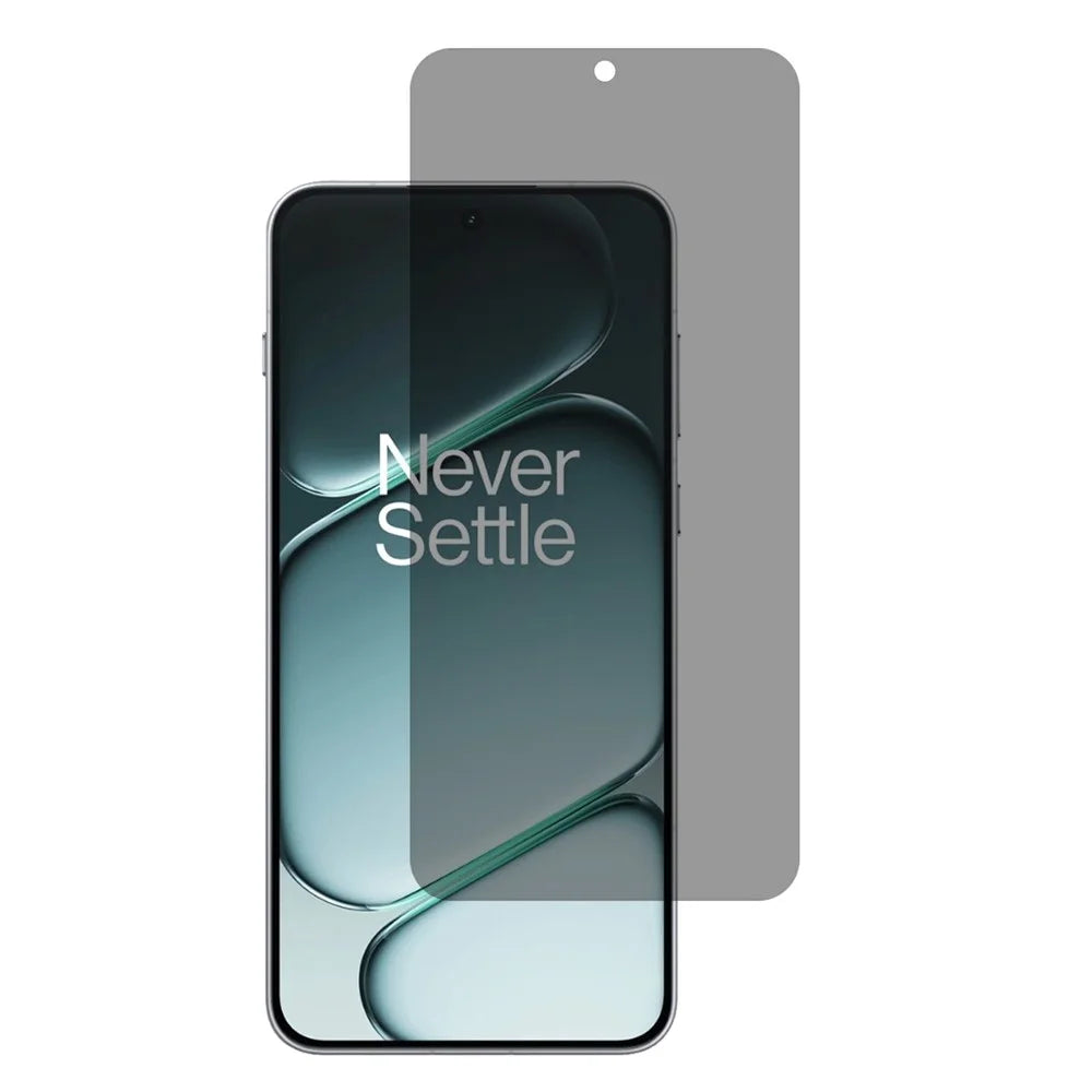 For OnePlus 15R 5G / Ace 6T 5G / Ace 6 5G Anti Spy Full Screen Protector Arc Edge Full Glue High Aluminium-silicon Glass Film (Fingerprint Unlock) - 1