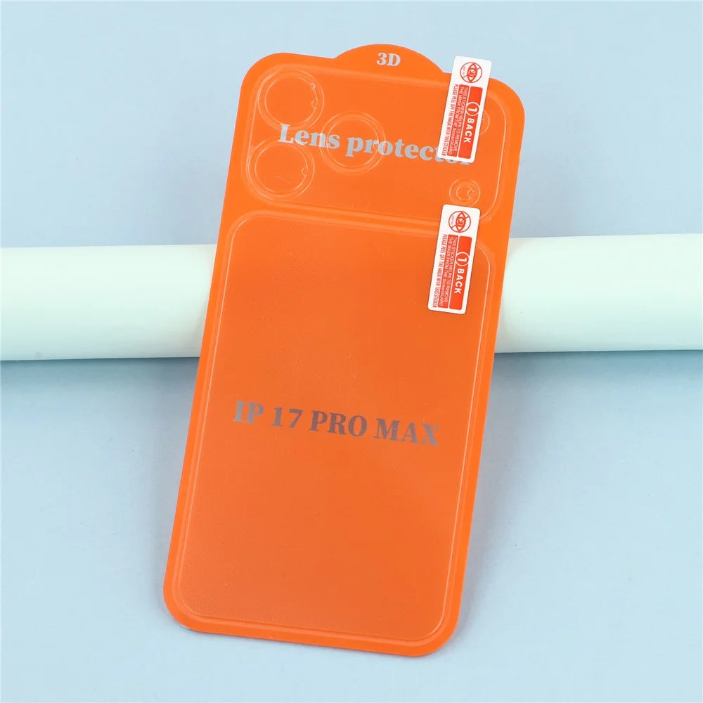 For iPhone 17 Pro Max Back Screen Protector Set with Camera Base Film Scratch-Resistant Anti-Explosion - 3