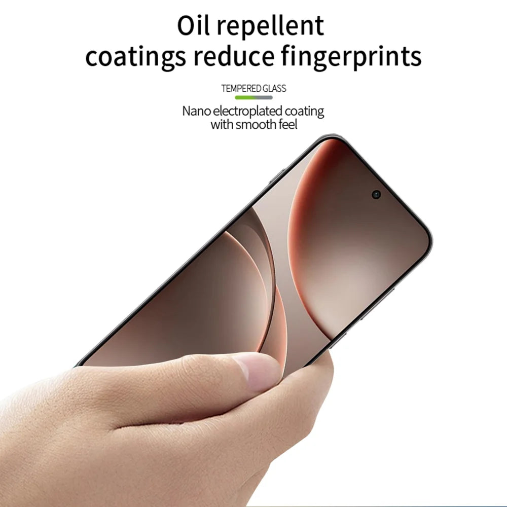 MOFI For Oppo Find X9 5G Screen Protector  9H 3D Curved Tempered Glass Film - Black - 4