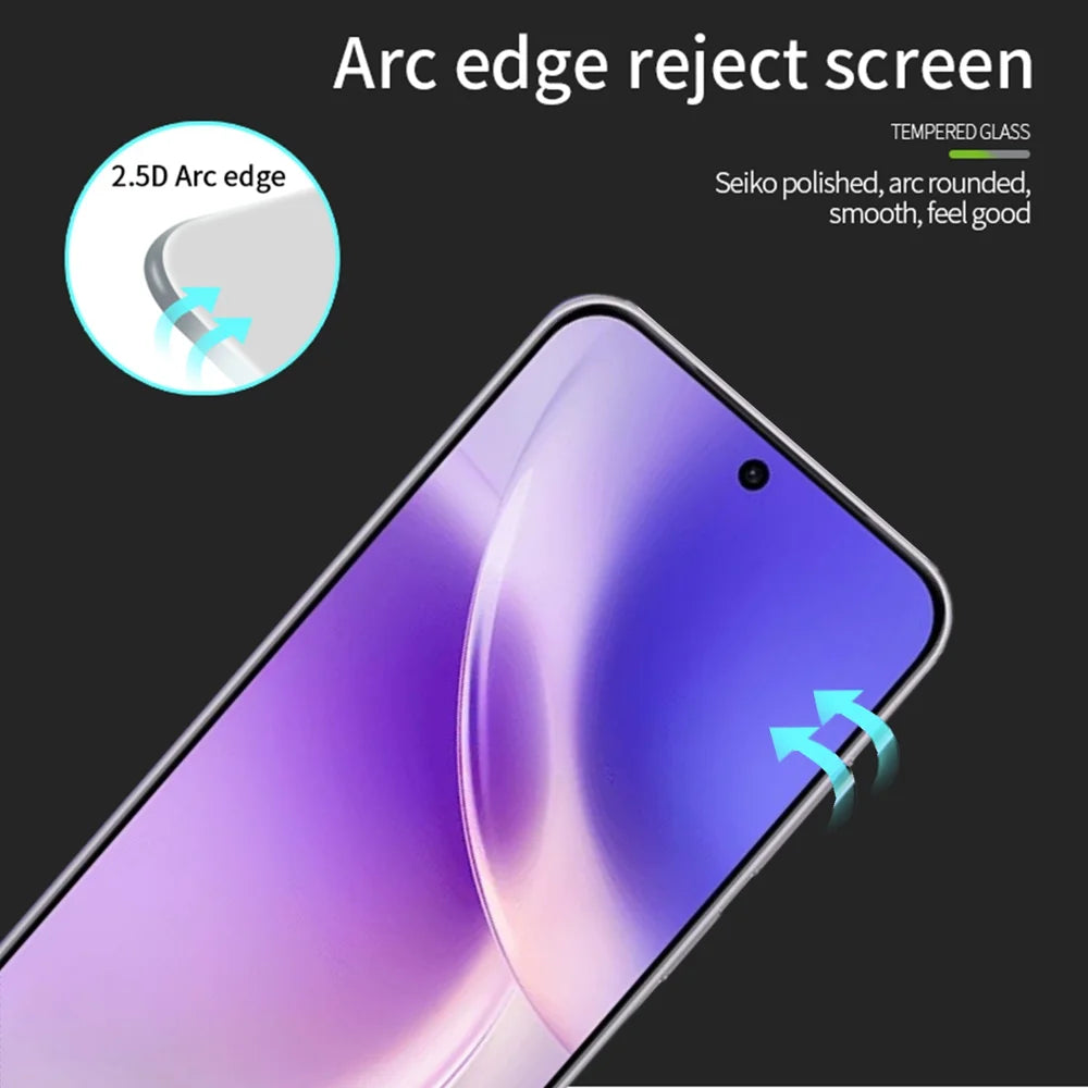 MOFI For vivo X300 5G Screen Protector  9H Full Glue Full Coverage High Aluminum-Silicon Glass Film - Black - 2