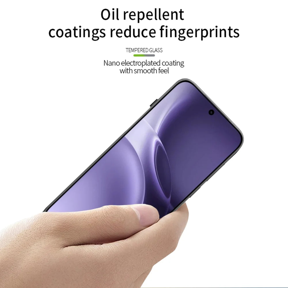 MOFI For vivo X300 Pro 5G Screen Protector  9H Full Glue Full Coverage High Aluminum-Silicon Glass Film - Black - 4