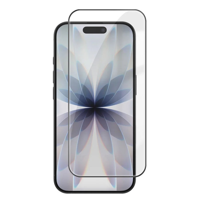 For iPhone 17 HD Full Screen Protector Silk Printing Black Edge High Aluminium-silicon Glass Film - 1