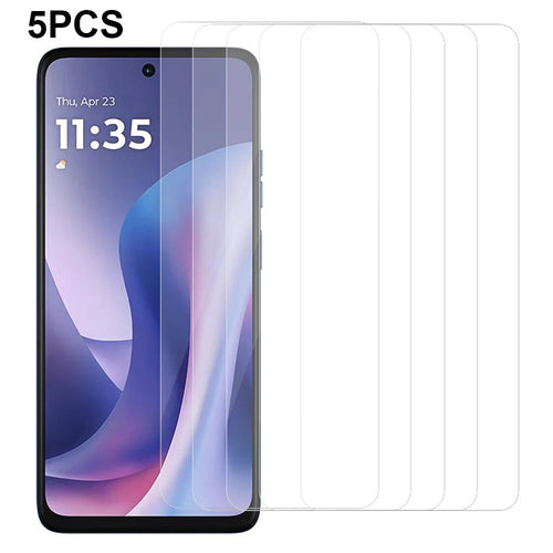 5Pcs For Motorola Moto G57 5G Front Screen Protector 0.3mm 2.5D Tempered Glass Clear Film - 1