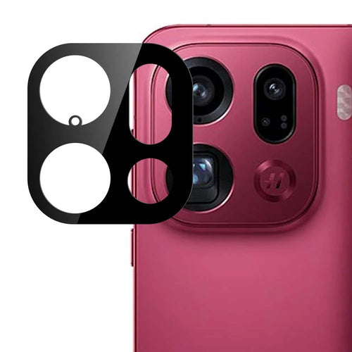 For Oppo Find X9 Pro 5G Camera Lens Protector with Black Circle Design Tempered Glass Full Coverage Lens Film - 1