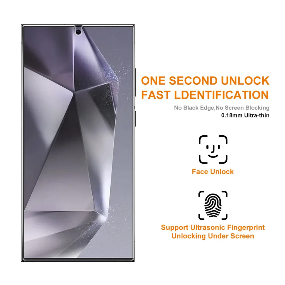 ENKAY HAT PRINCE For Samsung Galaxy S26 Ultra Screen Protector   Fingerprint Unlock 0.18mm High Aluminum-silicon Glass - Transparent - 4