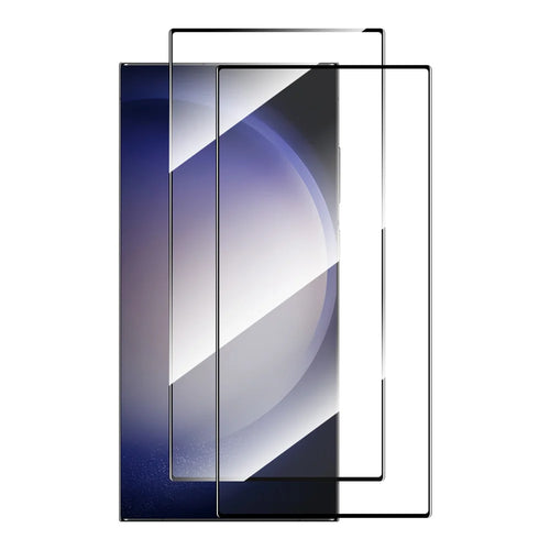 ENKAY HAT PRINCE For Samsung Galaxy S26 Ultra 2Pcs Screen Protector   Silk Printing 0.18mm High Aluminum-silicon Glass (Fingerprint Unlock) - Transparent - 1