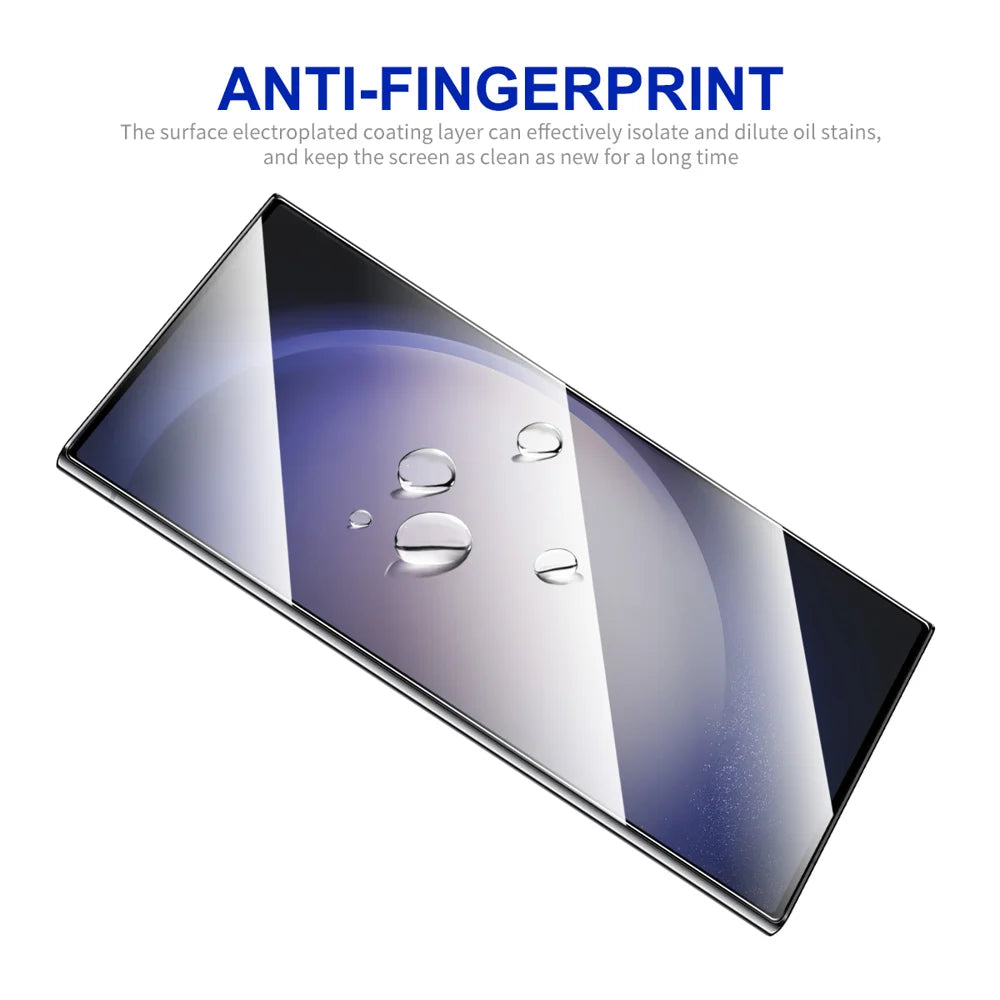 ENKAY HAT PRINCE For Samsung Galaxy S26 Ultra 2Pcs Screen Protector   Silk Printing 0.18mm High Aluminum-silicon Glass (Fingerprint Unlock) - Transparent - 7
