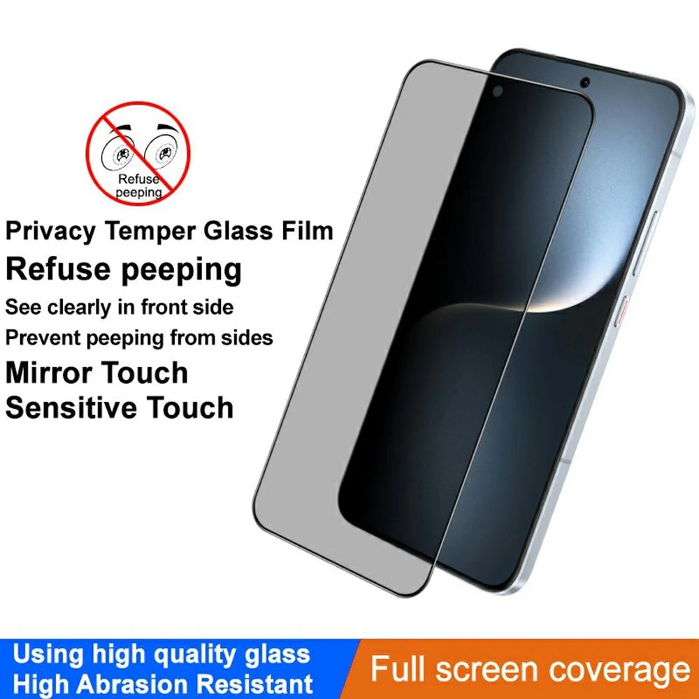 IMAK For Honor Magic7 5G Privacy Screen Protector Anti Peep Full Cover Tempered Glass Film (Fingerprint Unlock) - 3