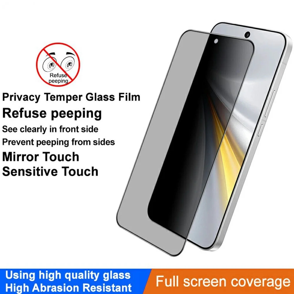 IMAK For vivo iQOO 15 5G Privacy Screen Protector Anti Peep Full Cover Tempered Glass Film (Fingerprint Unlock) - 3