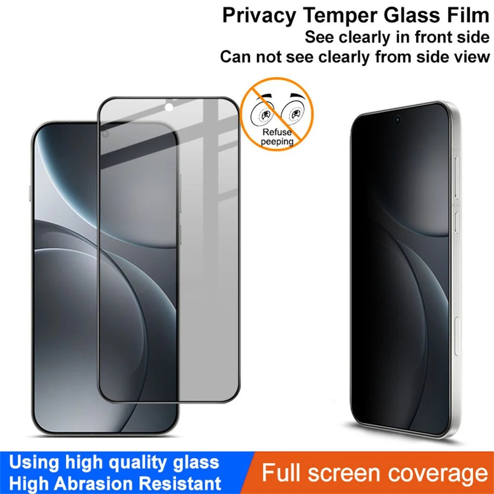 IMAK For Oppo K15 Pro+ 5G / Find X9 Pro 5G Privacy Screen Protector Anti Peep Full Cover Tempered Glass Film (Fingerprint Unlock) - 3