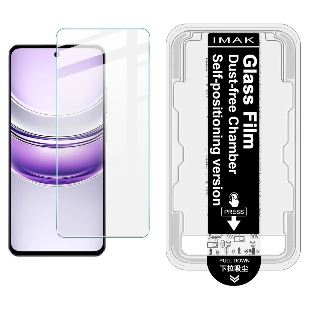 IMAK H Series For Realme P3 Lite 5G Tempered Glass Screen Protector Film with Dust-free Installation Tool - Transparent - 1
