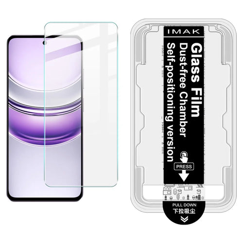 IMAK H Series For Realme P3 Lite 5G Tempered Glass Screen Protector Film with Dust-free Installation Tool - Transparent - 1