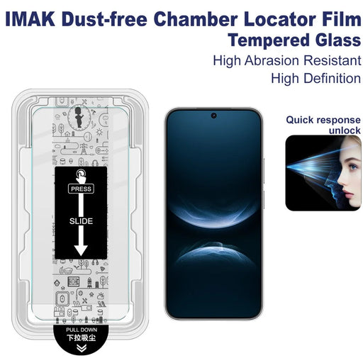IMAK H Series For Huawei nova 14 Lite 5G Tempered Glass Screen Protector Film with Dust-free Installation Tool - Transparent - 2