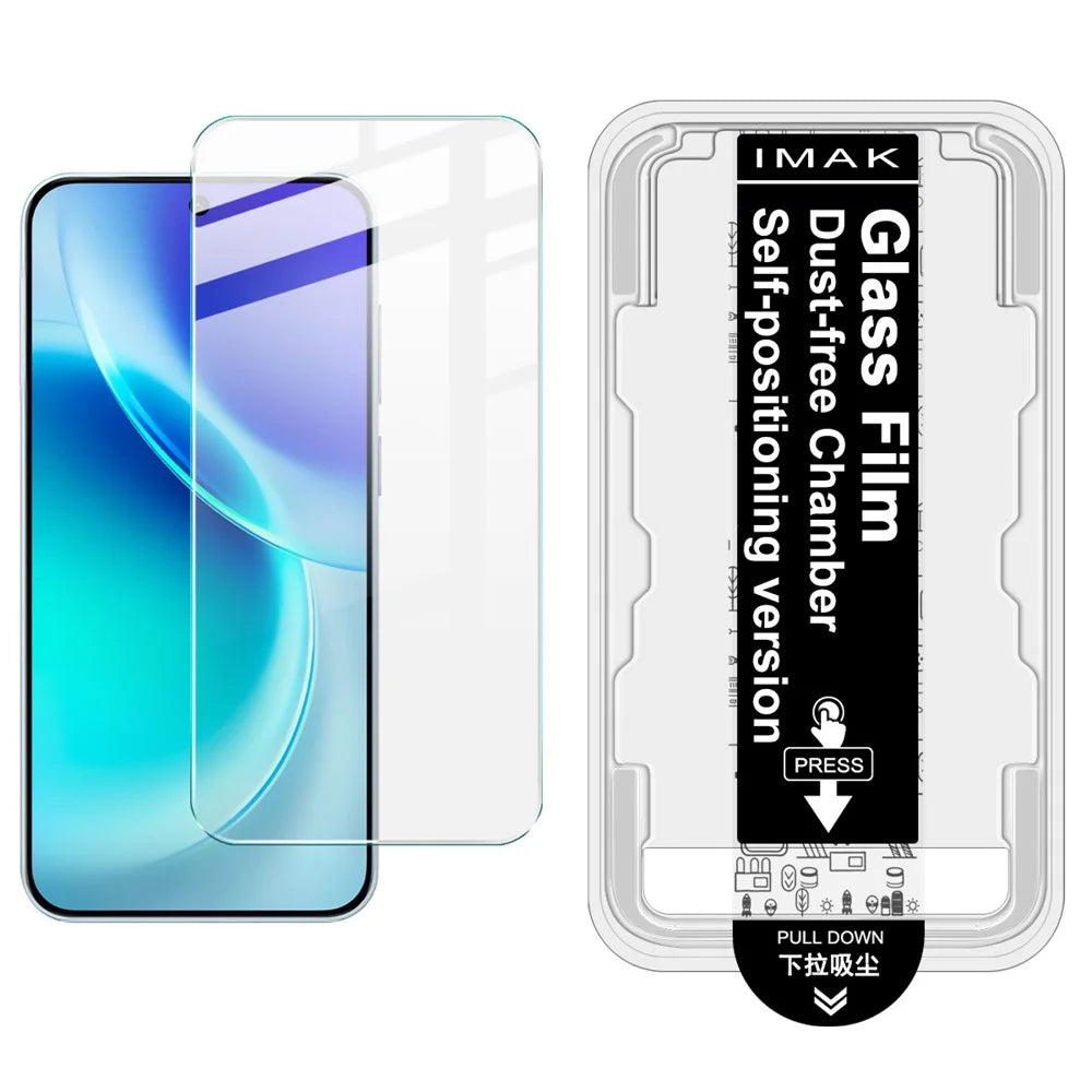 IMAK H Series For vivo X300 5G Tempered Glass Screen Protector Easy Installation Film with Auto Dust-Remove Tool - Transparent Kit (NOT Complete Covering) (Fingerprint Unlock) - 1