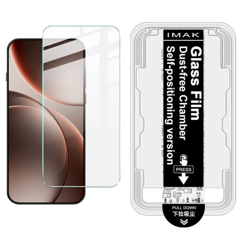 IMAK H Series For Oppo Find X9 Pro 5G Tempered Glass Screen Protector Easy Installation Film with Auto Dust-Remove Tool - Transparent Kit (NOT Complete Covering) (Fingerprint Unlock) - 1