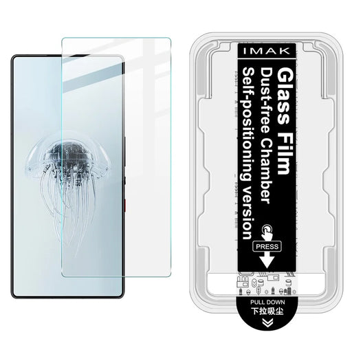 IMAK H Series For ZTE nubia Z80 Ultra 5G Tempered Glass Screen Protector Easy Installation Film with Auto Dust-Remove Tool - Transparent Kit (NOT Complete Covering) (Fingerprint Unlock) - 1