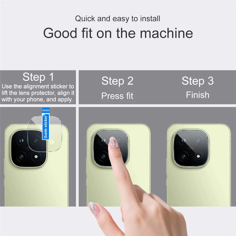 IMAK For vivo iQOO 15 5G Full Coverage Camera Lens Protector Slim Tempered Glass Lens Film - 6