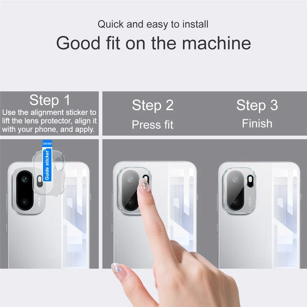 IMAK For OnePlus Ace 6 5G Full Coverage Camera Lens Protector Slim Tempered Glass Lens Film - 6