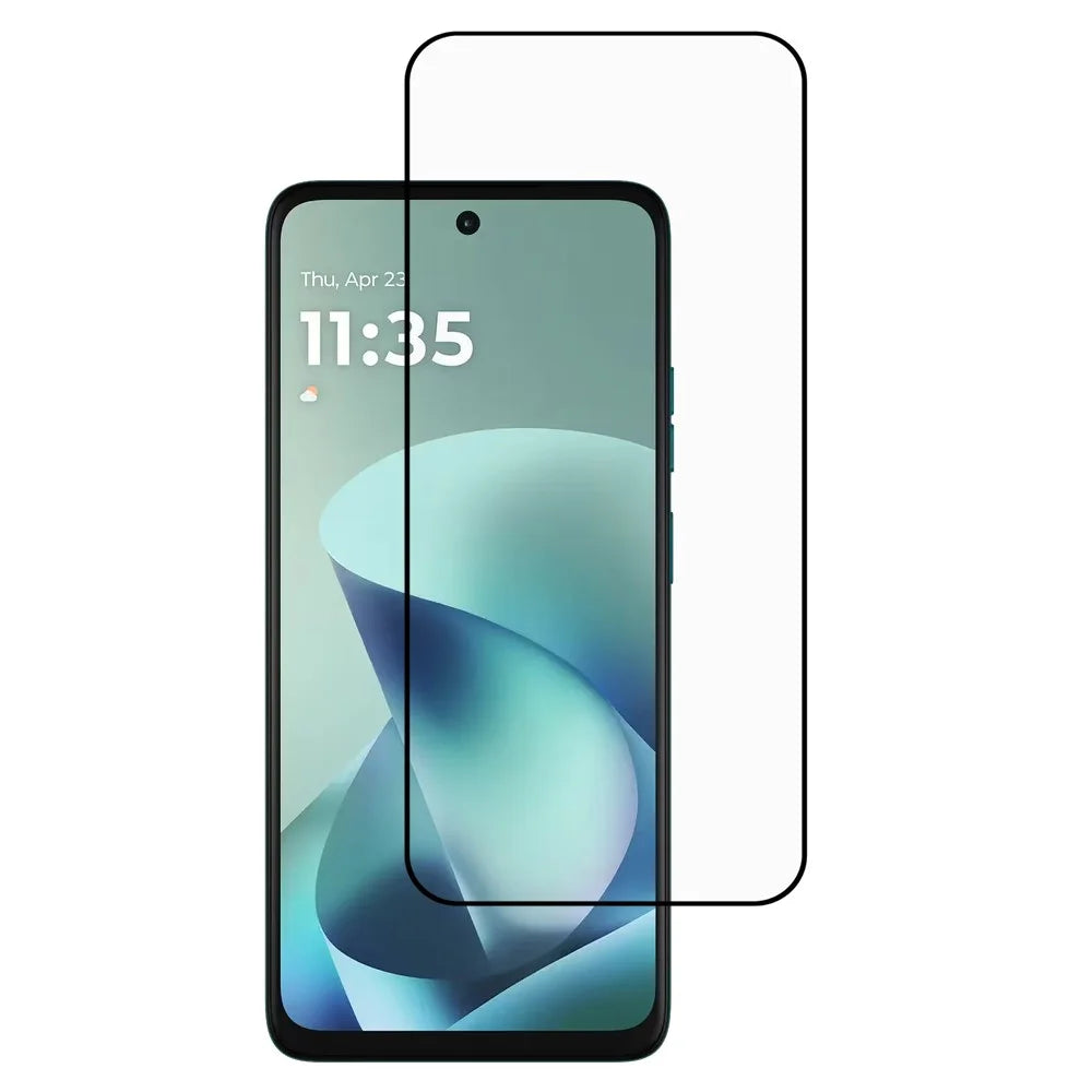 For Motorola Moto G57 Power 5G Full Screen Protector Silk Printing Full Glue Tempered Glass Screen Film - 1