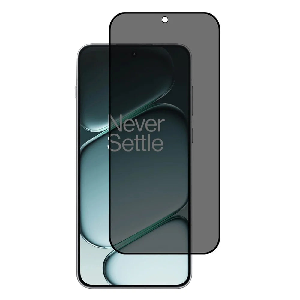 For OnePlus 15R 5G / Ace 6T 5G / Ace 6 5G Anti-Peep Tempered Glass Full Covering Silk Printing Screen Protector (No Fingerprint Unlock) - 1