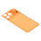 For iPhone 15 Pro Back Cover Film Transform to 17 Pro Full Coverage PMMA Phone Back Protector - Orange - 5