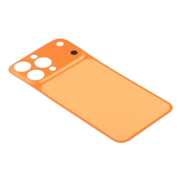 For iPhone 16 Pro Back Cover Film Transform to 17 Pro Full Coverage PMMA Phone Back Protector - Orange - 5