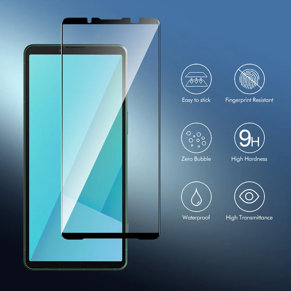 ENKAY HAT PRINCE For Sony Xperia 10 VII 2Pcs Screen Protector   9H Silk Printing 0.26mm Tempered Glass - Transparent - 2