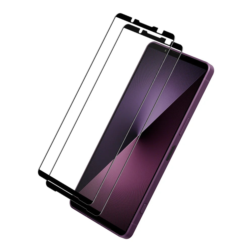 ENKAY HAT PRINCE For Sony Xperia 1 VII 2Pcs Screen Protector   9H Silk Printing 0.26mm Tempered Glass - Transparent - 1