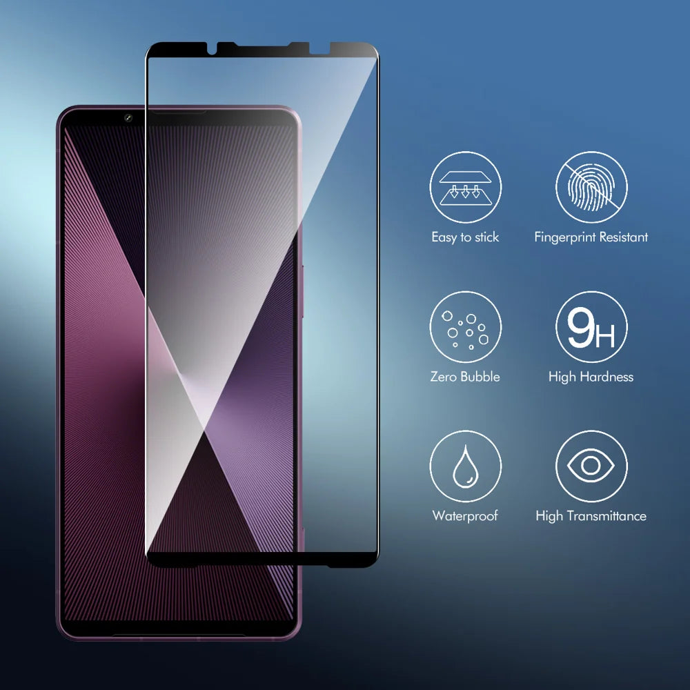 ENKAY HAT PRINCE For Sony Xperia 1 VII Screen Protector   9H Silk Printing 0.26mm Tempered Glass - Transparent - 2
