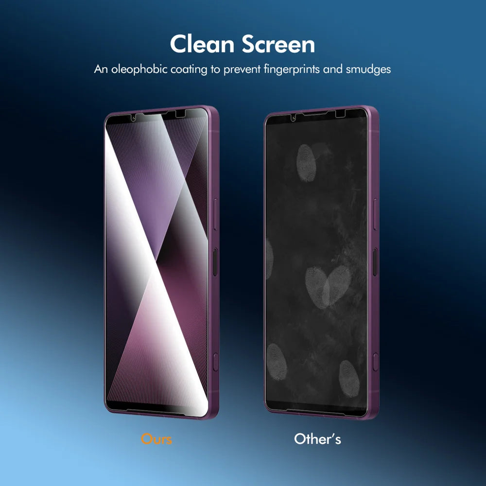 ENKAY HAT PRINCE For Sony Xperia 1 VII Screen Protector   9H Silk Printing 0.26mm Tempered Glass - Transparent - 3
