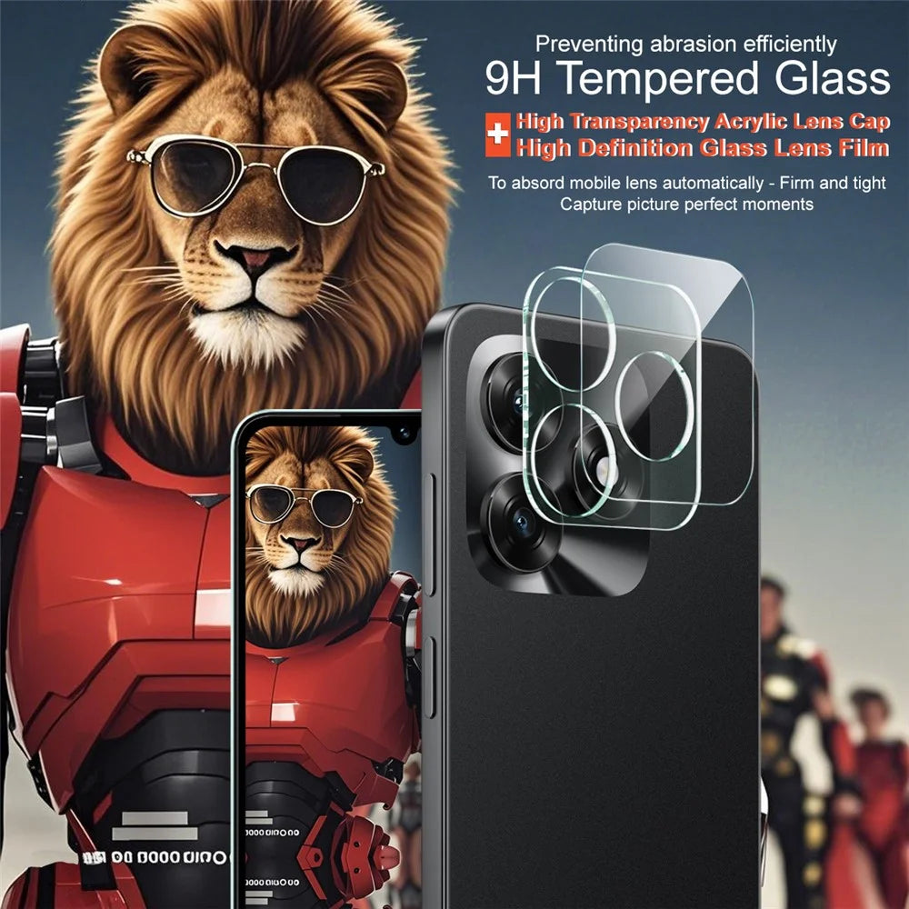IMAK For Honor X5c Plus 4G / X5c 4G Tempered Glass Full Cover Camera Lens Protector + Acrylic Lens Cap - 3