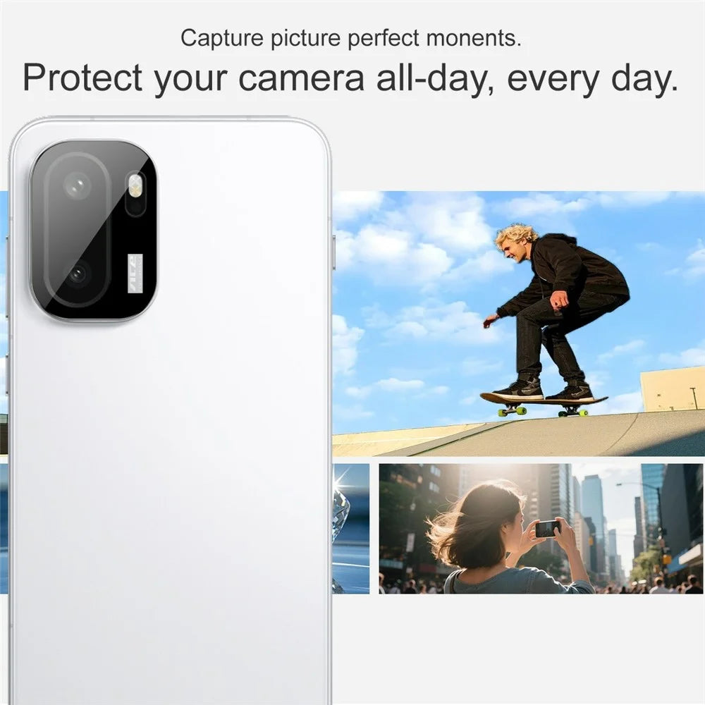 IMAK For OnePlus Ace 6 5G Tempered Glass Camera Lens Protector with Self Positioning Frame (Black Version) - 7