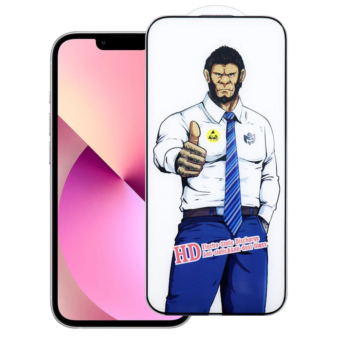 For iPhone 14 Plus Full Screen Protector Anti-explosion HD Clear High Aluminium-silicon Glass Film - As Shown - 1