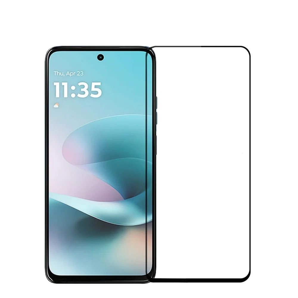 MOFI For Motorola Moto G67 Power 5G Screen Protector  9H Full Glue Full Coverage High Aluminum-Silicon Glass Film - Black - 1