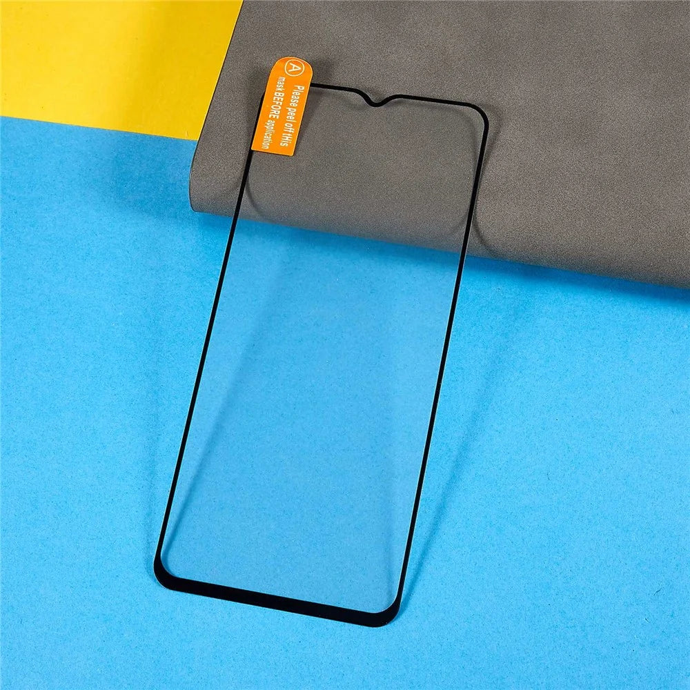 Anti-explosion Screen Protector For Oppo A58 5G, Tempered Glass Full Glue Silk Printing Black Edge Full Covering Film - 6